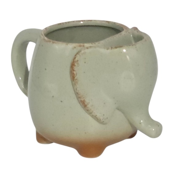 Other - Elephant Ceramic Coffee Mug With Tea‎ Bag Holder or Decorative Succulent Planter